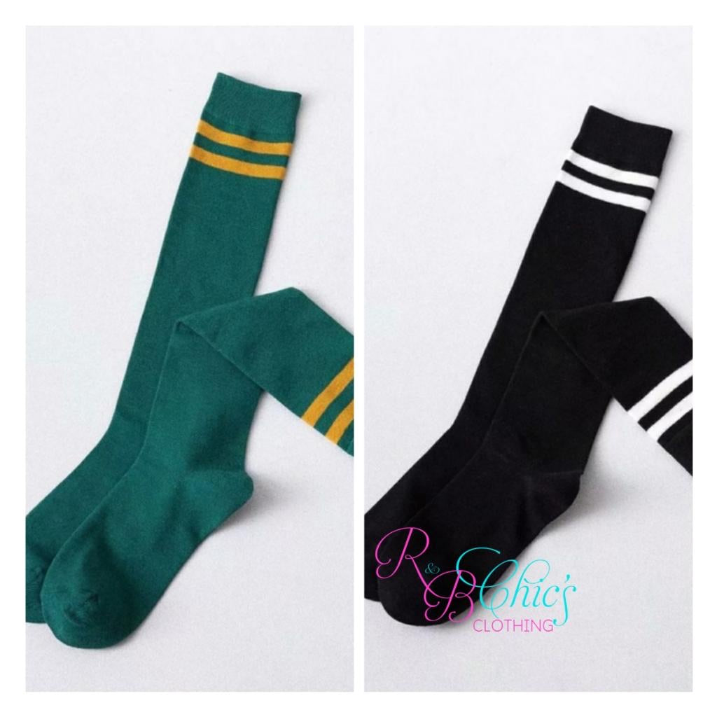 Striped-Line Socks