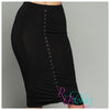 Snap Away Pencil Skirt (Black)