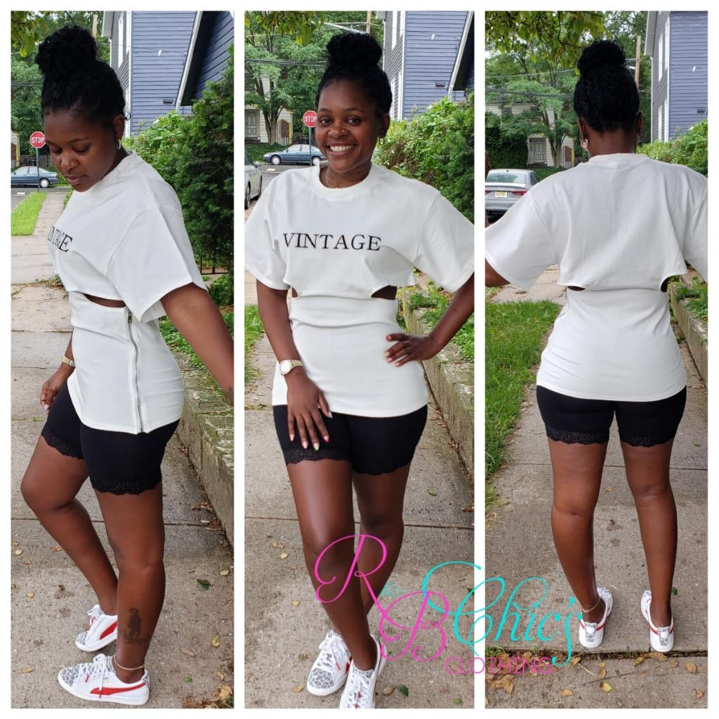 Vintage Keyhole Tee