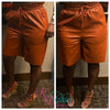 Pumpkin Spice Bermuda Shorts (Rust)