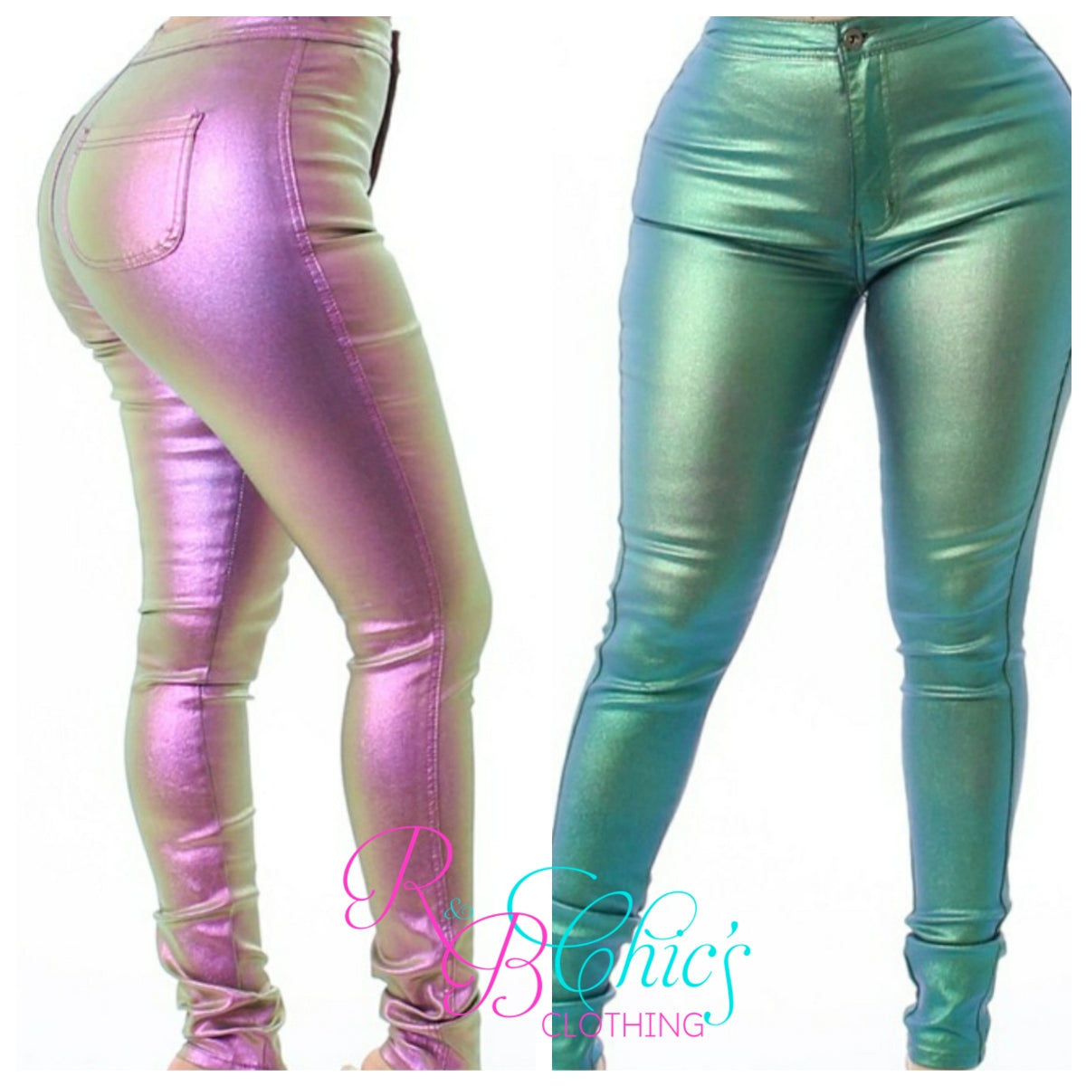 IRIDESCENT MEN TROUSERS with piping